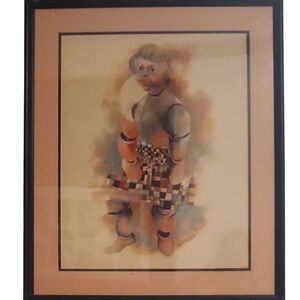 FRAMED SIEGFRIED GERHARD REINHARDT (1925-1984) LITHO PRINT GIRL